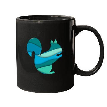 Discover Teal Squirrel Mugs