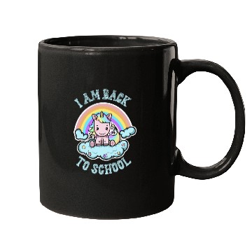 Discover Funny Back to School Kawaii Rainbow Unicorn Mugs