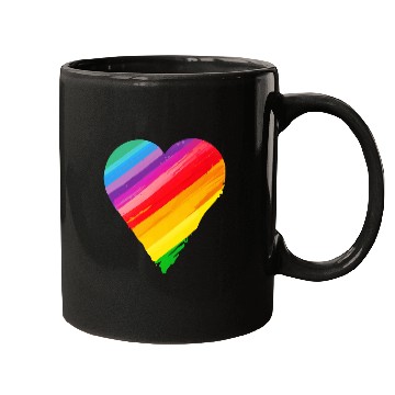 Discover Pride Heart Mugs