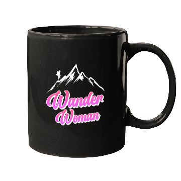 Discover Wanderwoman Hiker Mountaineer Wanderlust Mugs