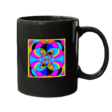 Discover Fresh Colorful Neon Patterns Art Mugs