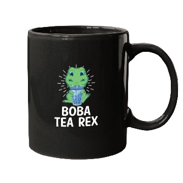 Discover Boba Tea Rex Bubble Tea Lover Boba Tea Drinker Mugs