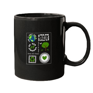 Discover Green Eco Friendly Save Our Planet Earth Mugs