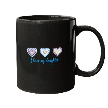 Discover I Love My Daughter Modern Boho Style Mugs