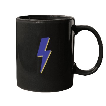 Discover Lightning Bolt Blue 3D Mugs