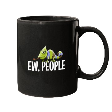Discover Ew People Grumpy Chameleon Lovers Sarcastic Joke Mugs