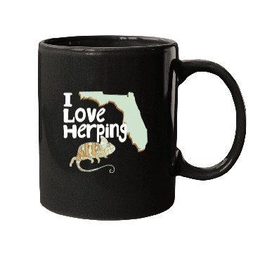 Discover Florida Chameleon I Love Herping Mugs