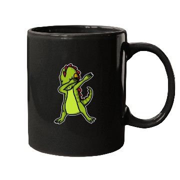 Discover Funny Dabbing Iguana Dab Dance Reptile Lover Mugs