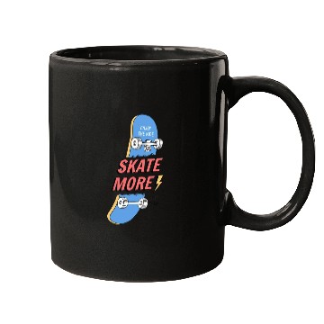 Discover Blue Skate Mugs, bags, hats, mugs, sticker