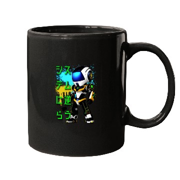 Discover Chibi Mecha: A Cute Cyberpunk Design 6 Mugs
