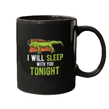 Discover Sleep Tonight Lazy Pet Reptile Lizard Funny Iguana Mugs