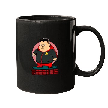 Discover Chubby Man In Training Suit Gym Mugs