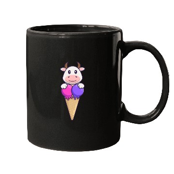 Discover Cute Cow With Sweet Ice Cream Mugs