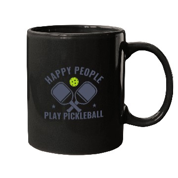Discover Pickleball Happy People Play Pickleball Funny Mugs