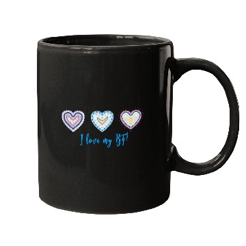 Discover I Love My Bf Modern Boho Style Mugs