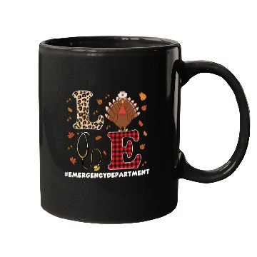Discover Emergency Department Thanksgiving Outfit Mugs