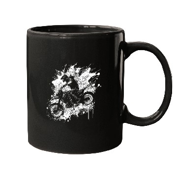 Discover Motorcycle Off-road Ride Splash Style Mugs