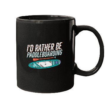 Discover I'd Rather Be Paddleboarding Stand Up Paddle Board Mugs