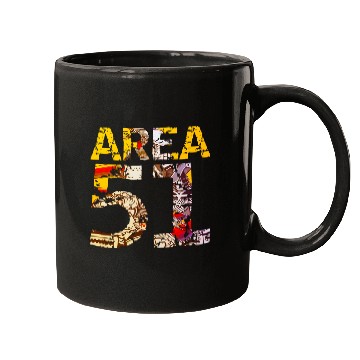Discover Area 51 UFO Design Mugs