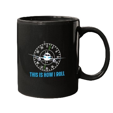 Discover Airplane Plane Pilot Aviator Sky Flight Instructor Mugs