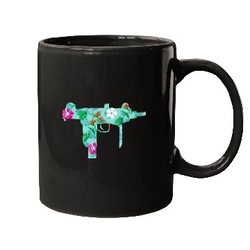 Discover Tropical Gun Lover Firearm Beach Hawaiian Mugs