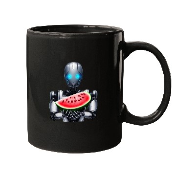 Discover Watermelon for the robot Mugs