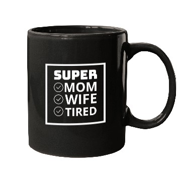 Discover vintage international women's day mom,wife,tired Mugs