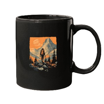 Discover Mountain Adventure Hiking Mugs