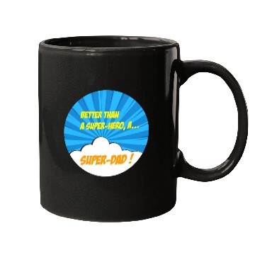 Discover Super-dad super-hero Best dad Father's day Comics Mugs