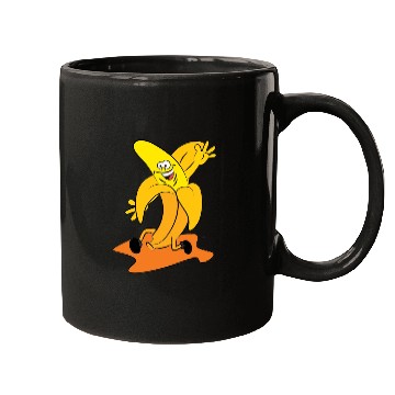 Discover funny running banana Mugs