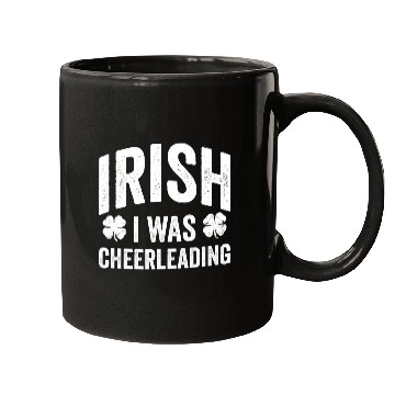 Discover Funny St Patricks Day Irish I Was Cheerleading Mugs