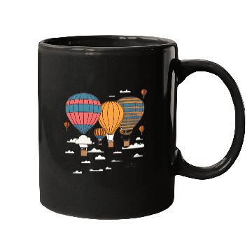 Discover Soaring Above: Hot Air Balloon Adventures. Mugs