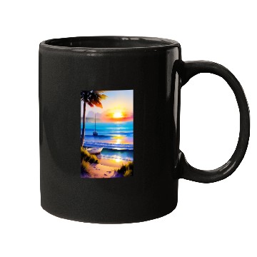 Discover A sunrise with a seaside view-2 Mugs