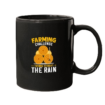 Discover Farming Challenge To Beat Rain Funny Farmer Farm Mugs