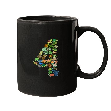 Discover 4th Birthday Sea Turtle Tortoise Theme 4 Year Old Mugs