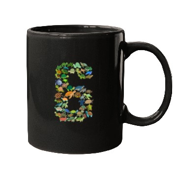Discover 6th Birthday Sea Turtle Tortoise Theme 6 Year Old Mugs