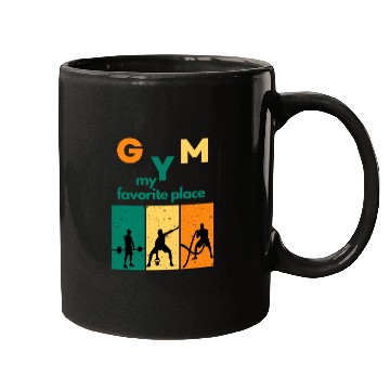 Discover gym my favorite place Mugs