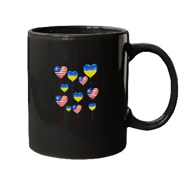 Discover US Solidarity and a heart for Ukraine Mugs