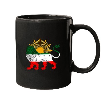 Discover Lion and Sun Flag 2 Mugs