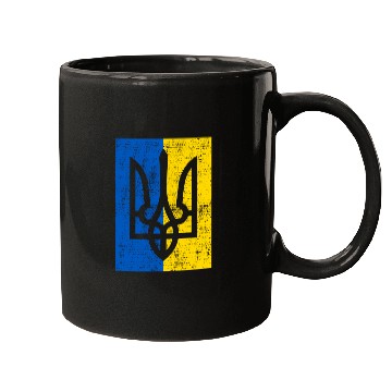 Discover Ukraine Ukraina Ukrainian Flag On Back Mugs