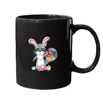 Discover Raccoon Bunny Ears Easter Eggs For Mugs