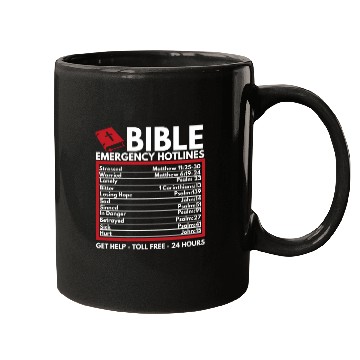 Discover Bible Emergency Numbers Christian Bible Jesus Mugs