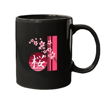 Discover Sakura Flowers Spring Cherry Blossoms Japanese Kan Mugs