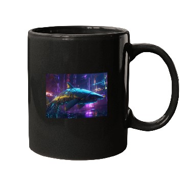 Discover Cybernetic Ocean Warrior Mugs