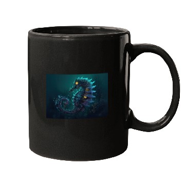 Discover Neon Shark Attack Mugs