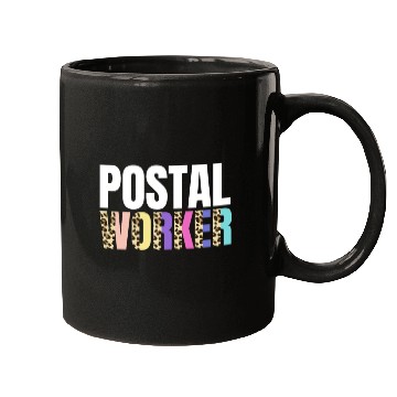 Discover Postal Worker Leopard Design Mugs