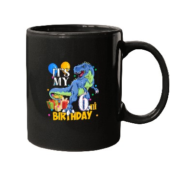 Discover 6Th 6 Dinosaur Saurus T Rex Mugs