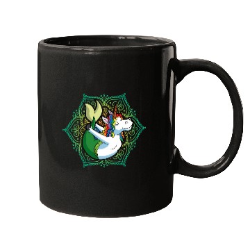 Discover Yoga Unicorn Mermaid Mandala Zen Meditate Meditati Mugs