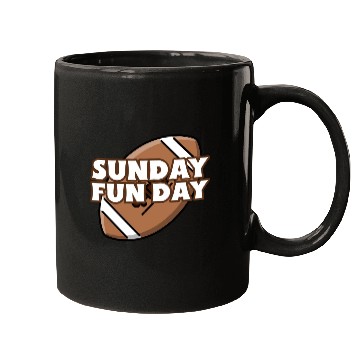 Discover Sunday Fun Day Football Mugs