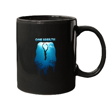 Discover Freediving One Breath Diving Apnea Ocean Free Dive Mugs